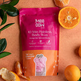 Mee Oow Club 10-Minute Painless Body Wax Powder – Orange Hair Removal Powder | Natural Scent