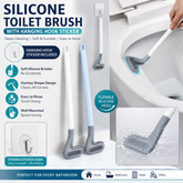 Silicone Toilet Brush with Flexible Head – Buy 1 Get 1 FREE.